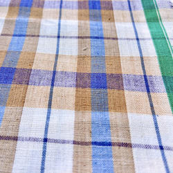 カディ　ルンギ【G】/125cm×200cm/手紡ぎ手織り布/インド 11枚目の画像