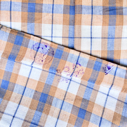 カディ　ルンギ【G】/125cm×200cm/手紡ぎ手織り布/インド 12枚目の画像