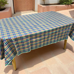 カディ　ルンギ【H】/125cm×200cm/手紡ぎ手織り布/インド 3枚目の画像