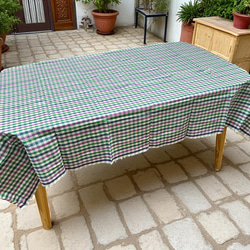 カディ　ルンギ【I】/125cm×200cm/手紡ぎ手織り布/インド 2枚目の画像