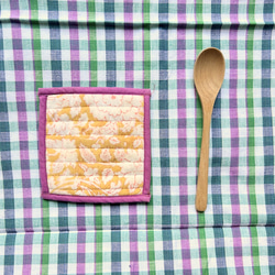 カディ　ルンギ【I】/125cm×200cm/手紡ぎ手織り布/インド 5枚目の画像