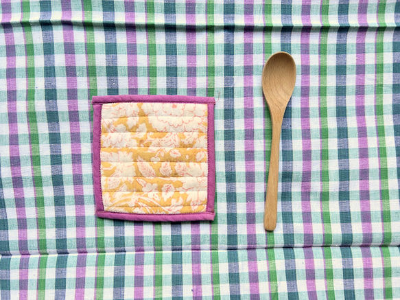 カディ　ルンギ【I】/125cm×200cm/手紡ぎ手織り布/インド 5枚目の画像