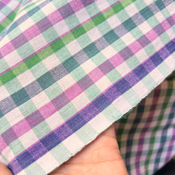 カディ　ルンギ【I】/125cm×200cm/手紡ぎ手織り布/インド 3枚目の画像