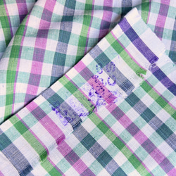 カディ　ルンギ【I】/125cm×200cm/手紡ぎ手織り布/インド 11枚目の画像