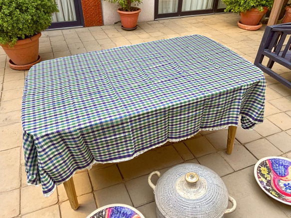 カディ　ルンギ【J】/125cm×200cm/手紡ぎ手織り布/インド 2枚目の画像