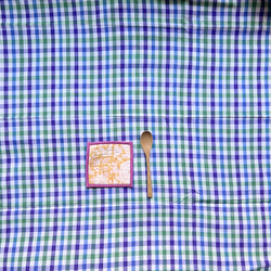 カディ　ルンギ【J】/125cm×200cm/手紡ぎ手織り布/インド 10枚目の画像