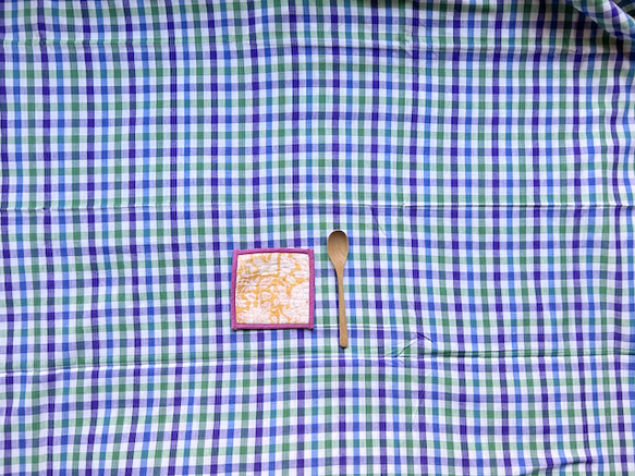 カディ　ルンギ【J】/125cm×200cm/手紡ぎ手織り布/インド 10枚目の画像