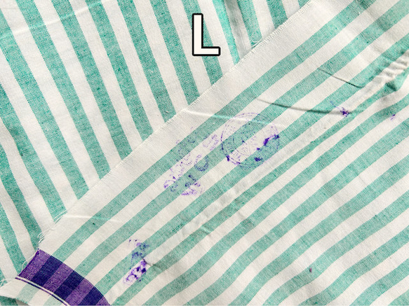 カディ　ルンギ【L】/125cm×200cm/手紡ぎ手織り布/インド 11枚目の画像
