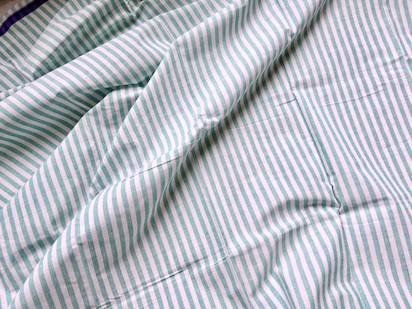 カディ　ルンギ【L】/125cm×200cm/手紡ぎ手織り布/インド 6枚目の画像