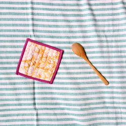 カディ　ルンギ【L】/125cm×200cm/手紡ぎ手織り布/インド 3枚目の画像