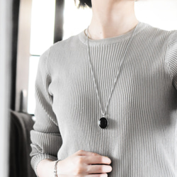 2026.1.25南無虚空蔵菩薩梵字御守 新潟墨玉 ネックレス・ペンダント