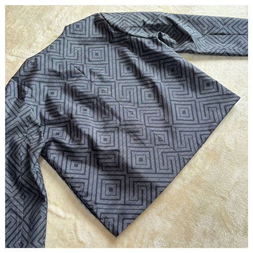 アンティーク大島紬のパッチワークジャケット リバーシブル 青龍郷