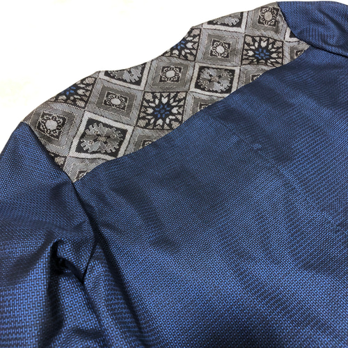 アンティーク大島紬のパッチワークジャケット リバーシブル 青龍郷