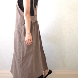 ふんわりエアリー　ヴィンテージソフト加工　クロスエプロン 6枚目の画像