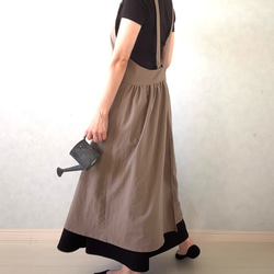 ふんわりエアリー　ヴィンテージソフト加工　クロスエプロン 11枚目の画像