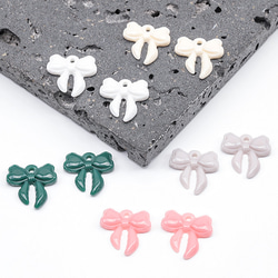 A5993  18個 樹脂チャーム 蝶々結び 可愛い シンプル リボンチャーム 約16×16mm      3x（6ヶ） 3枚目の画像