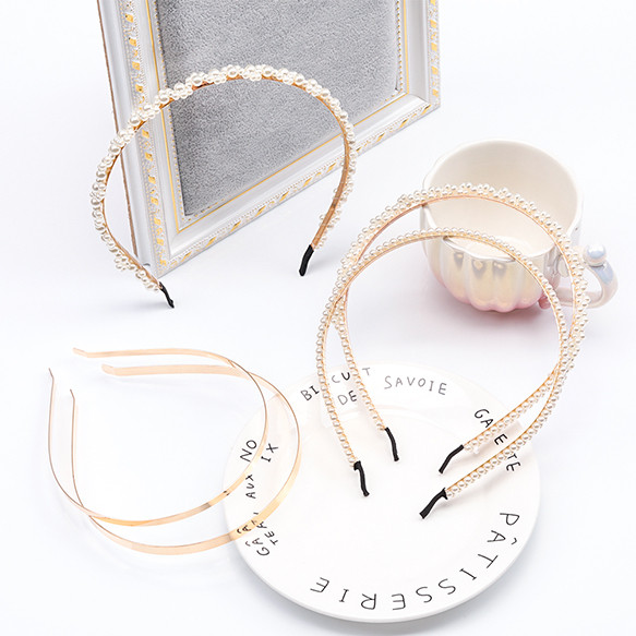 M15605 15個 カチューシャ金具 鉄製 シンプル ゴールド ロジウム ハンドメイド用 手芸 工作   3x（5ヶ） 3枚目の画像