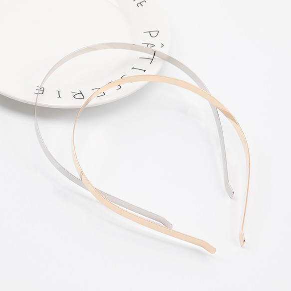 M15605 15個 カチューシャ金具 鉄製 シンプル ゴールド ロジウム ハンドメイド用 手芸 工作   3x（5ヶ） 2枚目の画像