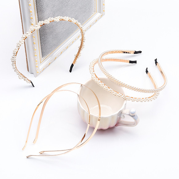 M15605 15個 カチューシャ金具 鉄製 シンプル ゴールド ロジウム ハンドメイド用 手芸 工作   3x（5ヶ） 4枚目の画像