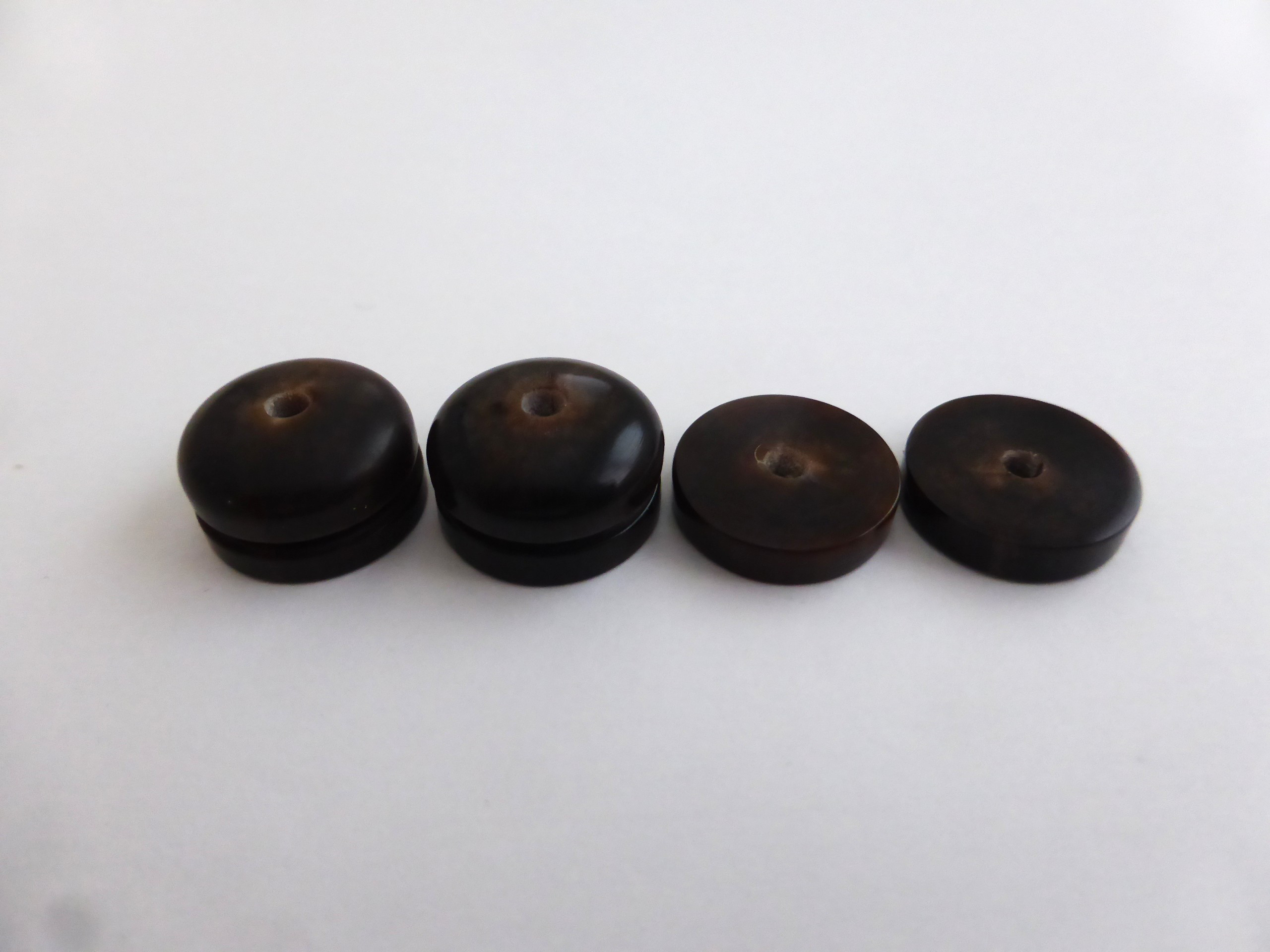 ナンタケットバスケット用　水牛ノブ＆ワッシャー14mm(4)