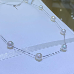 【高級】あこや真珠　ネックレスs925 3枚目の画像