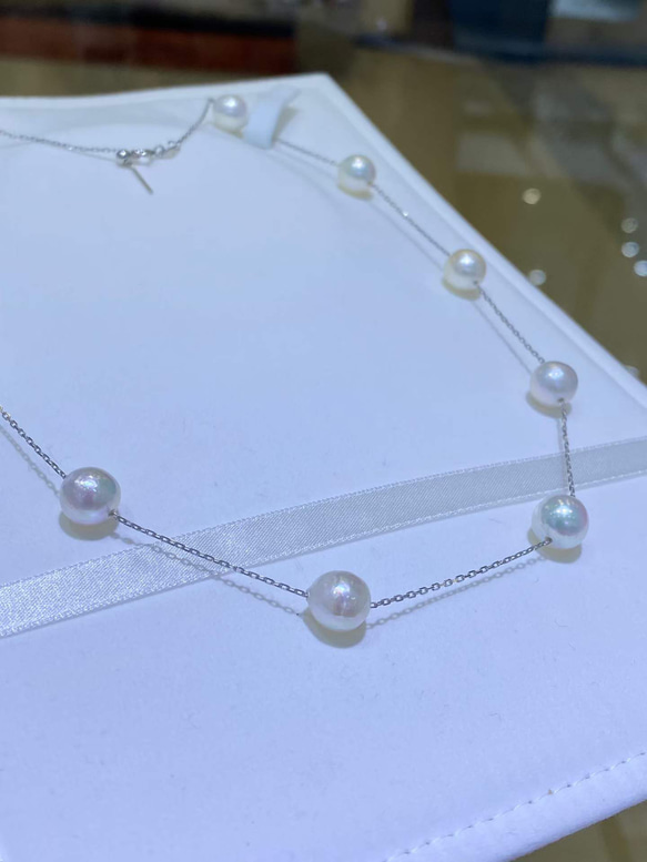 【高級】あこや真珠　ネックレスs925 3枚目の画像