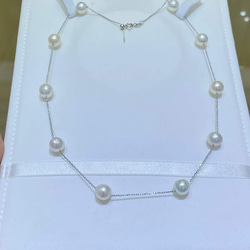 【高級】あこや真珠　ネックレスs925 1枚目の画像