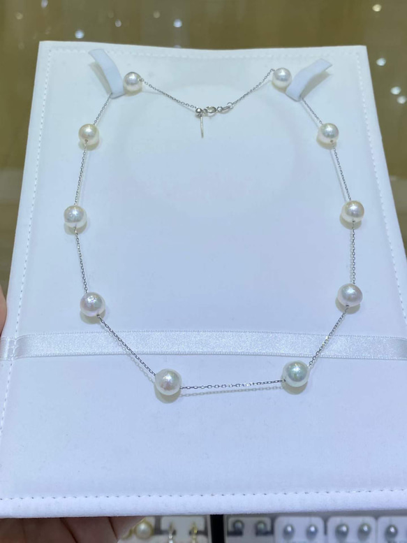 【高級】あこや真珠　ネックレスs925 1枚目の画像