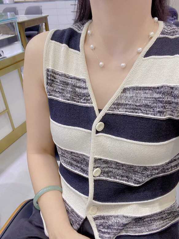 【高級】あこや真珠　ネックレスs925 6枚目の画像