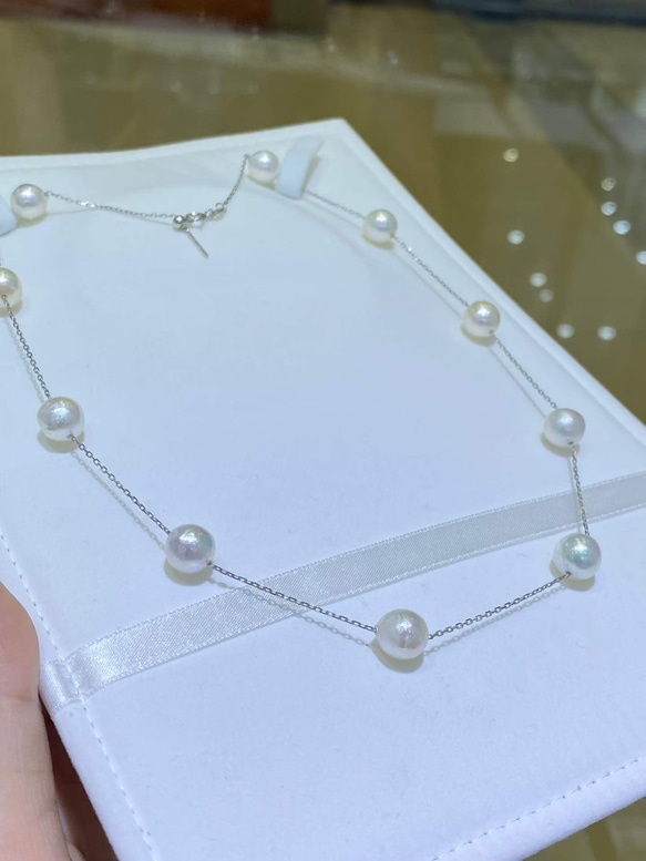 【高級】あこや真珠　ネックレスs925 4枚目の画像