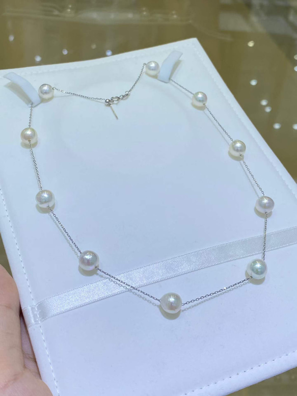 【高級】あこや真珠　ネックレスs925 2枚目の画像