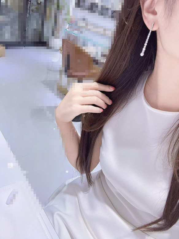 【高級】あこや真珠ピアス　s925　1802 4枚目の画像