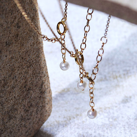 『秋冬ブレスレット』 ブラウン系トパーズのブレスレット　一粒　透明　華奢　繊細　14kgf 1本　ネコポス送料無料 9枚目の画像