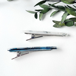 アートなレジンヘアクリップセット 6枚目の画像