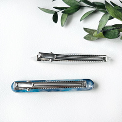 アートなレジンヘアクリップセット 7枚目の画像