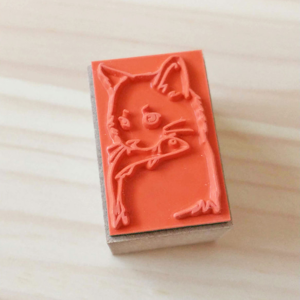 お魚くわえた猫ハンコ 4枚目の画像