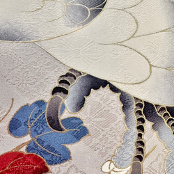 着物のファブリックパネル　鷹と御者車(2枚セット）30×30cm インテリア　着物　ギフト　七五三　正月　秋 6枚目の画像