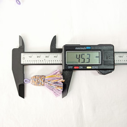 【2個】マルチカラー　タッセルチャーム フリンジ　タッセル　カン付き　アクセサリパーツ 手芸用品　ハンドメイド　DIY 9枚目の画像