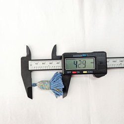 【2個】マルチカラー　タッセルチャーム フリンジ　タッセル　カン付き　アクセサリパーツ 手芸用品　ハンドメイド　DIY 11枚目の画像