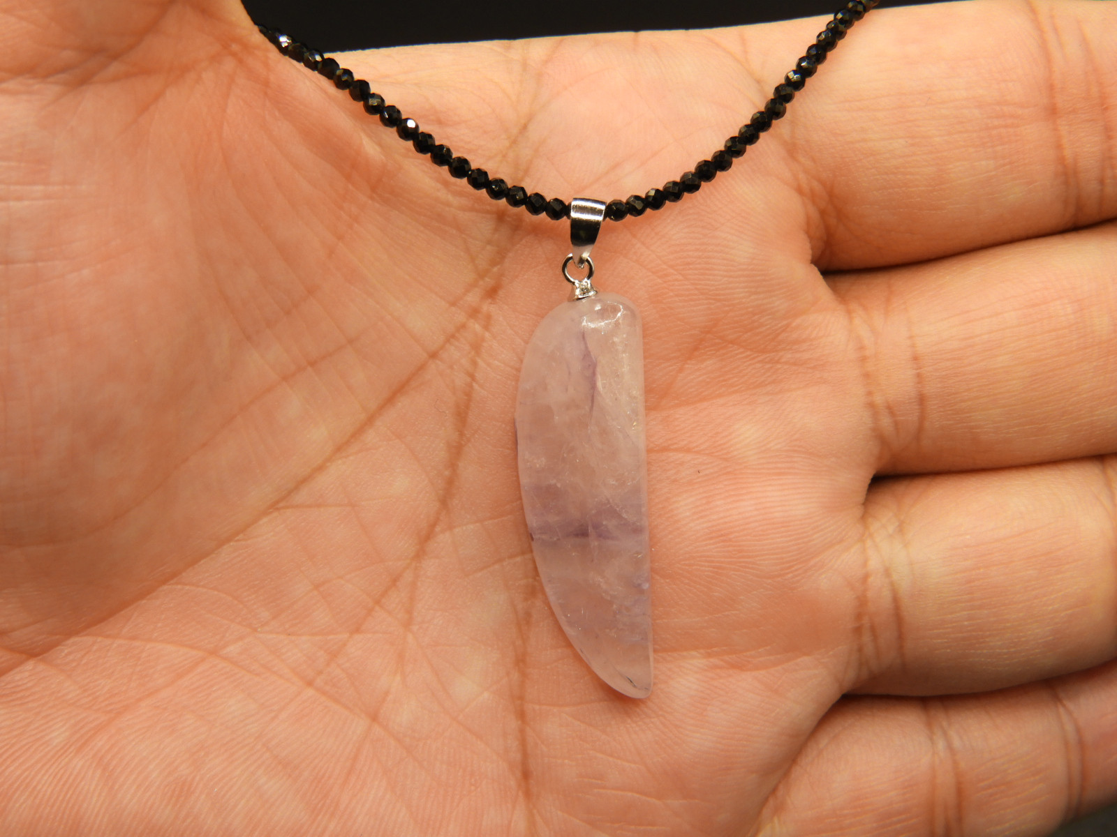 強力な癒しをくれる！？チャロアイトの親戚！エンジェルシリカのペンダントトップ！メイドインジャパン　天然石　２