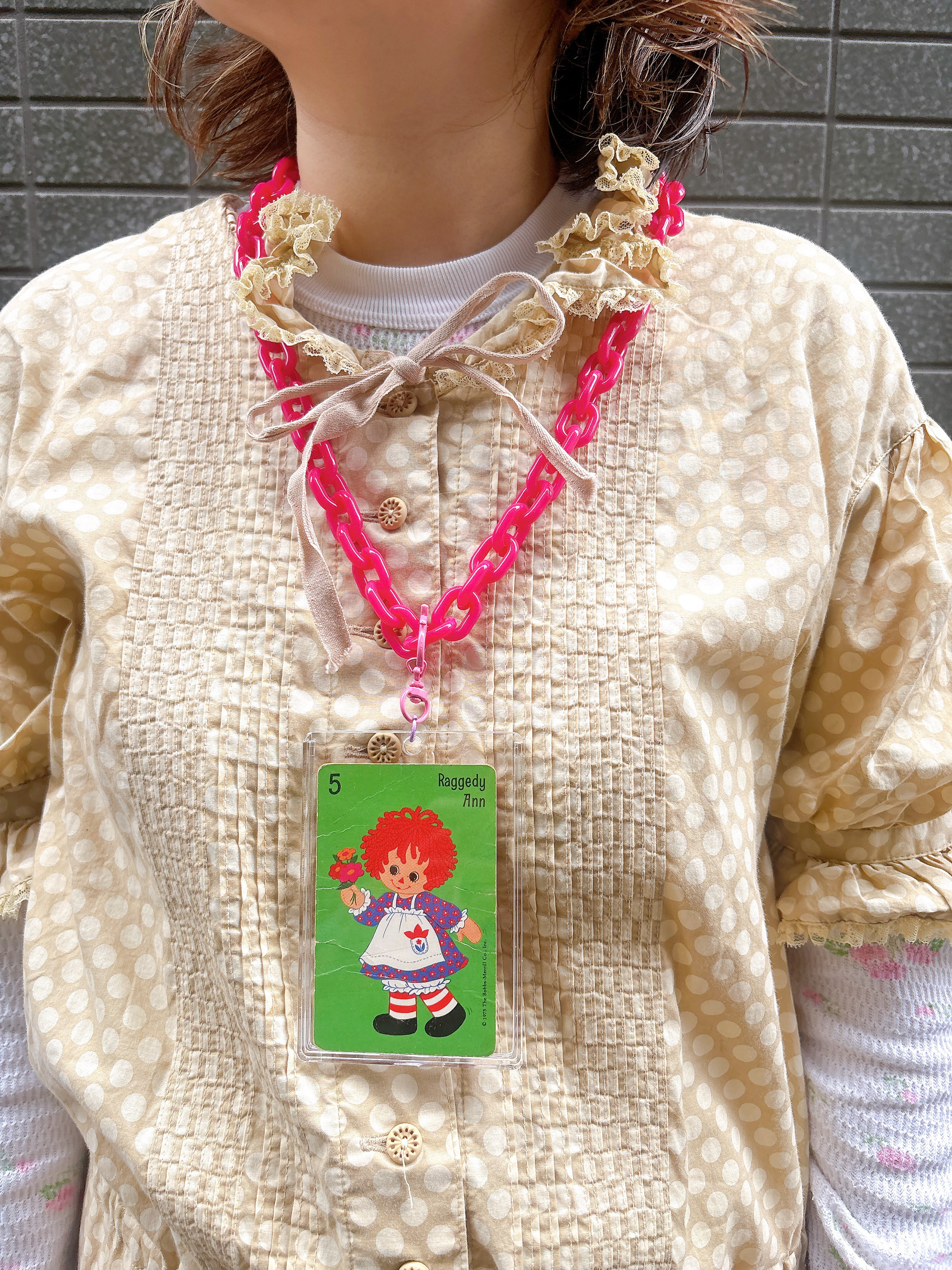 ネックレス　necklace リメイク　リメイクネックレス　カラフル　派手　個性派