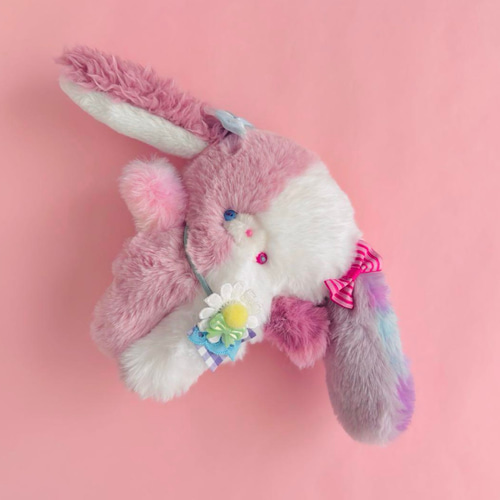 ユメカワJUNKちゃん☆うさぎ ぬいぐるみ 手のひらサイズ ロップイヤー④ ユメカワJUNKちゃん☆うさぎ ぬいぐるみ 手のひらサイズ ロップイヤー