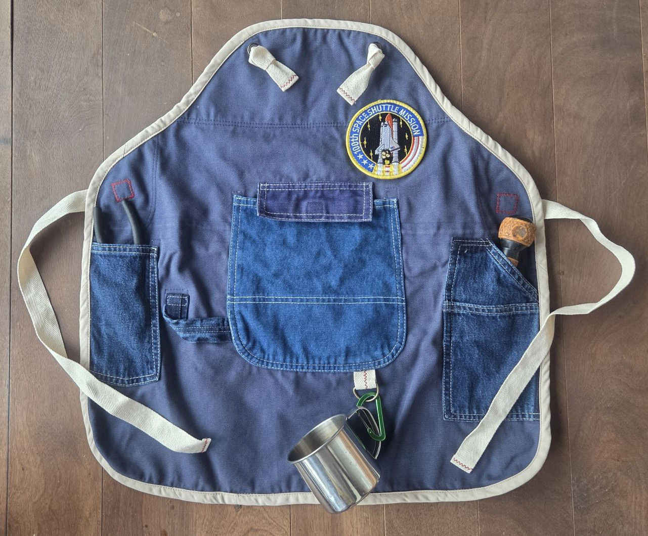 アップサイクルエプロン ワークエプロン "キッズサイズ" リメイク 古着