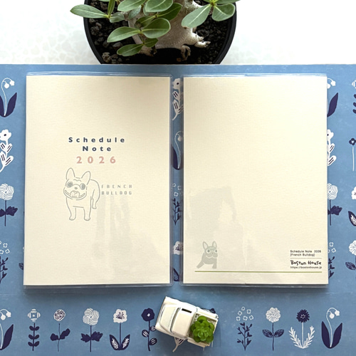 スケジュール帳 2026年版＊フレンチブルドッグ 手帳 トコザッカ 通販