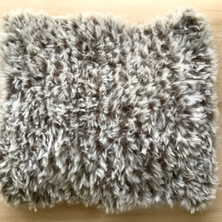 ファーのスヌード　手編み　#1 3枚目の画像