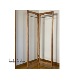 【無垢ひのき材】木とアイアンのスリムハンガーラック 無垢ひのき材】木とアイアンのスリムハンガーラック ハンガー