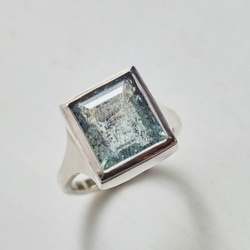 アクアマリンのシルバーリング(Silver950/天然石/指輪) 7枚目の画像