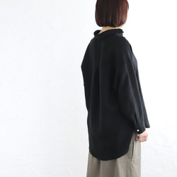 穿著舒適✦優質亞麻長衫（黑色）TP18 第4張的照片