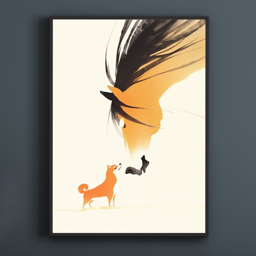 福寿（2026年） - 柴犬・豆柴犬 No.1】午年・馬・謹賀新年・賀正・新春