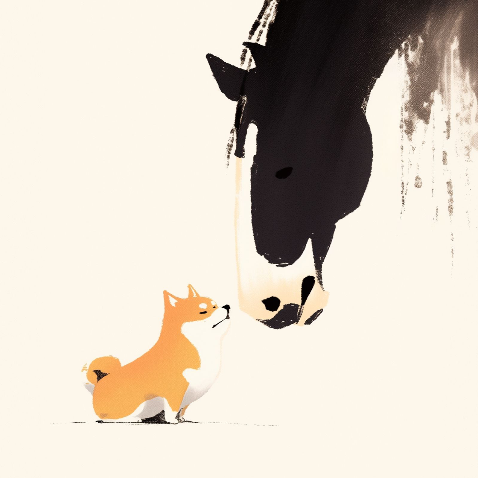 【福寿（2026年） - 柴犬・豆柴犬 No.3】午年・馬・謹賀新年・賀正・新春・迎春・子犬・ペットロス・うちの子・記念